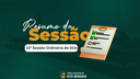 Resumo da 22ª Sessão Ordinária de 2024